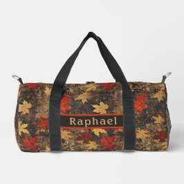 Saltos de otoño Grunge Gráfico Bolsa Duffel