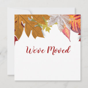 Saltos de otoño hemos movido la tarjeta de Invitac