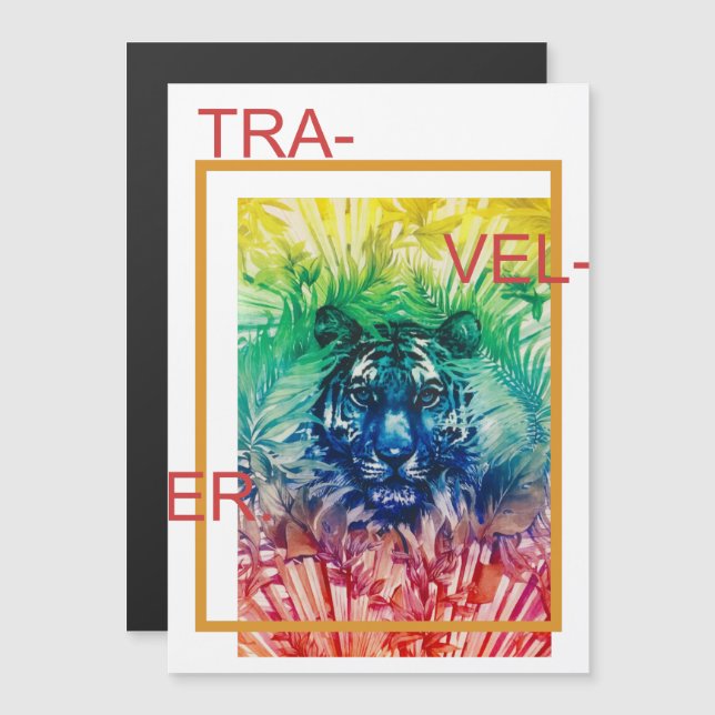 Saltos tropicales del tigre salvaje de la jungla d (Anverso/Reverso)