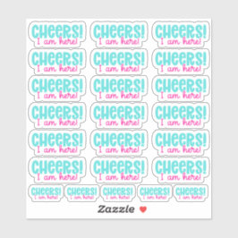 Salud! ¡Estoy aquí! Pegatina de vinilo