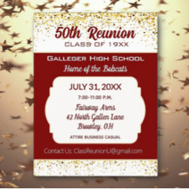 ¡Salud! Invitación a la reunión de la 50ª promoci