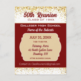 ¡Salud! Invitación de reunión de la 50ª promoción