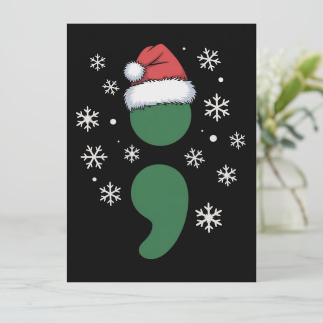 Salud Mental Navidad Depresión Conciencia Navidad (Anverso de pie)