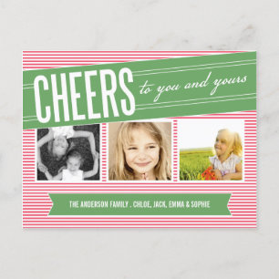 SALUD POR TI Y LOS TUYOS   TARJETA DE FOTO NAVIDEÑ