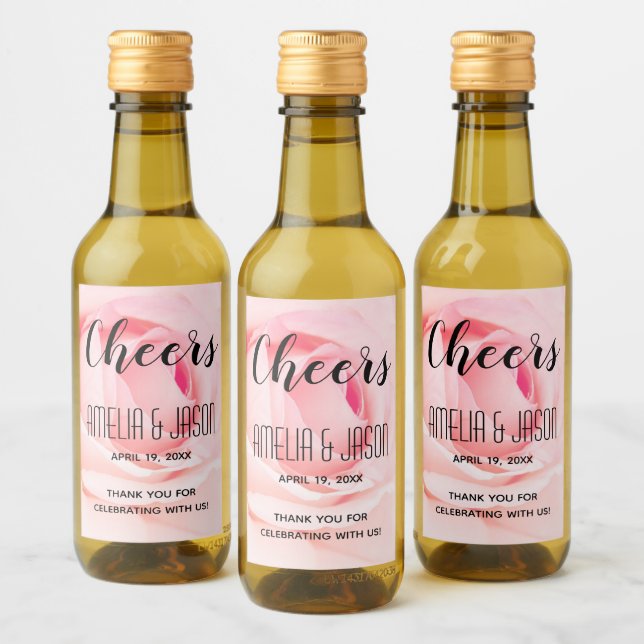 Salud | Rosa de Boda floral rosa Mini (Botellas)