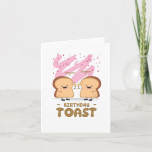 Salud! Tarjeta de cumpleaños de Toast Puns