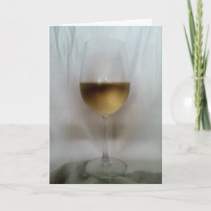 Salud! Tarjeta de felicitación Chardonnay