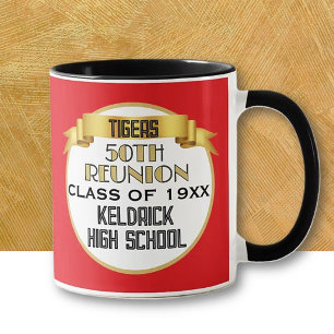 ¡Salud! Taza para recuerdo de la reunión de la 50ª