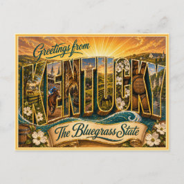 Saludo antiguo de Kentucky de postal