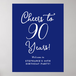 Saludo azul de la marina a la señal de bienvenida 