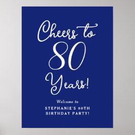 Saludo azul de la marina a la señal de bienvenida 