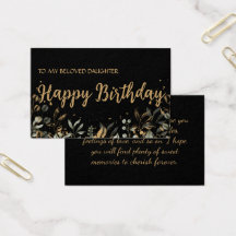 Saludo con tarjeta de cumpleaños elegante negro y