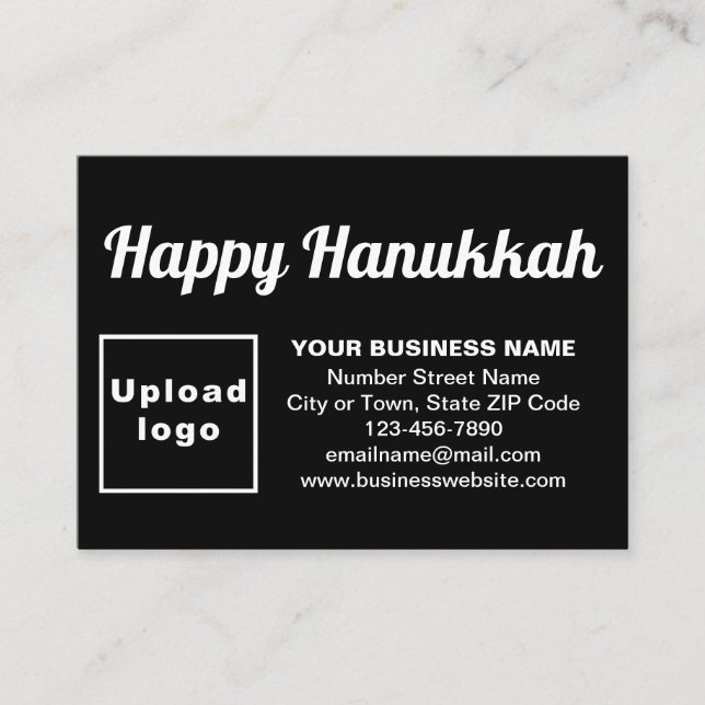 Saludo de Business Hanukkah en tarjeta de gabinete (Anverso)