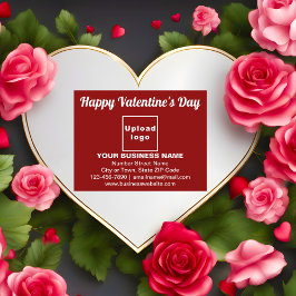 Saludo de Business Valentine en la tarjeta postal 