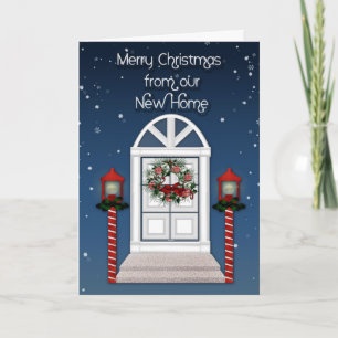 Saludo de cambio de dirección de Navidad