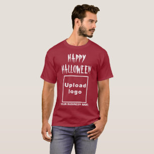 Saludo de Halloween de negocios en camiseta de Mar
