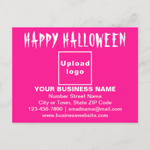 Saludo de Halloween empresarial en tarjeta postal 
