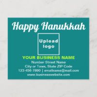 Saludo de los empresarios de Hanukkah en la postal