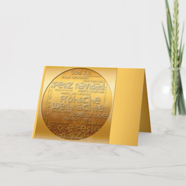 Saludo de Navidad de Gold International Weihnachte (Anverso)