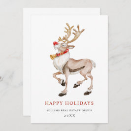 Saludo de Navidad de Reno Corporativo Feliz Navida