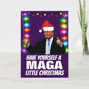 SALUDO DE NAVIDAD GORRO DE PAPÁ NOEL DONALD TRUMP 