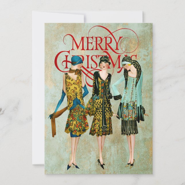 Saludo de Navidad para mujeres de la década de 193 (Anverso)