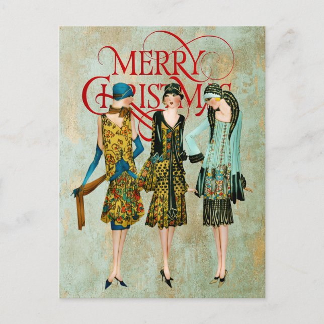 Saludo de Navidad para mujeres de la década de 193 (Anverso)