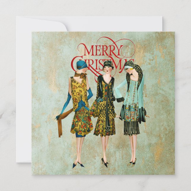 Saludo de Navidad para mujeres de la década de 193 (Anverso)