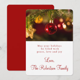 Saludo de Ornamento de Navidad