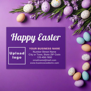 Saludo de Pascua de Negocios con tarjeta de envolt