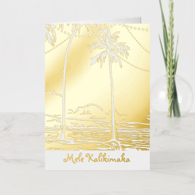 Saludo de Relieve metalizado del árbol de Navidad  (Anverso)