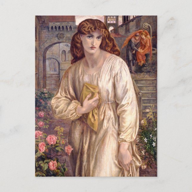 Saludo de Rossetti de la postal Beatrice CC0646 (Anverso)