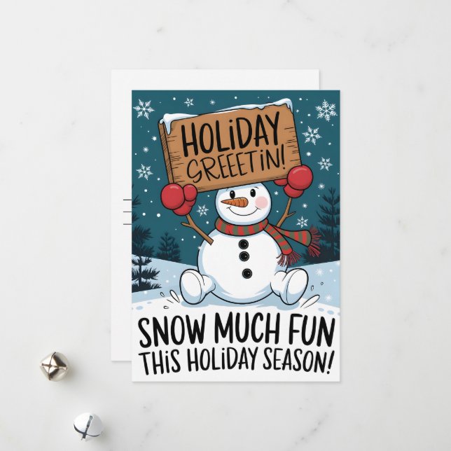 Saludo de vacaciones - Tarjetas de Navidad (Anverso/Reverso In Situ)