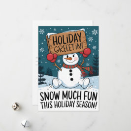 Saludo de vacaciones - Tarjetas de Navidad