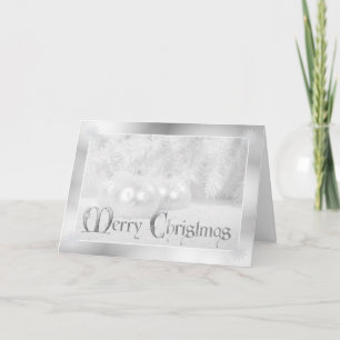 Saludo del día de fiesta del navidad blanco