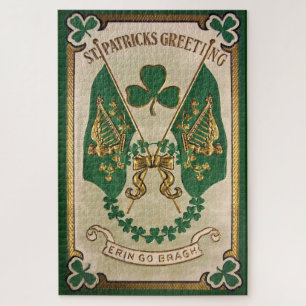 Saludo del día de San Patricio Gran Rompecabezas