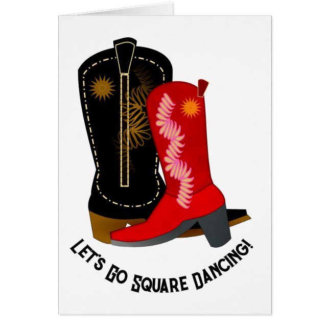 Saludo del Día del Baile Cuadrado (Frente)