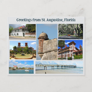 Saludo desde postal de St. Augustine