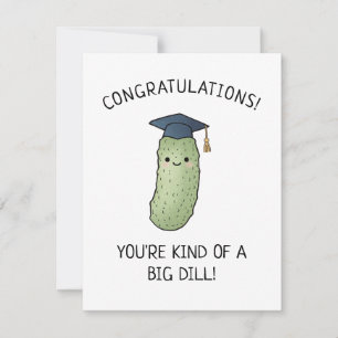 Saludo divertido para graduado con chiste de pepin