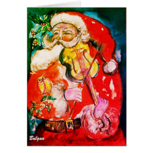 SALUDO NAVIDEÑO MUSICAL SANTA TOCANDO VIOLÍN
