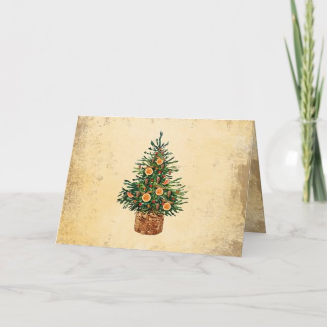 Saludo tradicional del país del árbol de Navidad (Anverso)