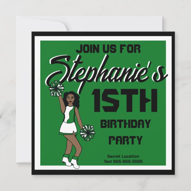 Saludo verde #1 Invitación (Anverso)