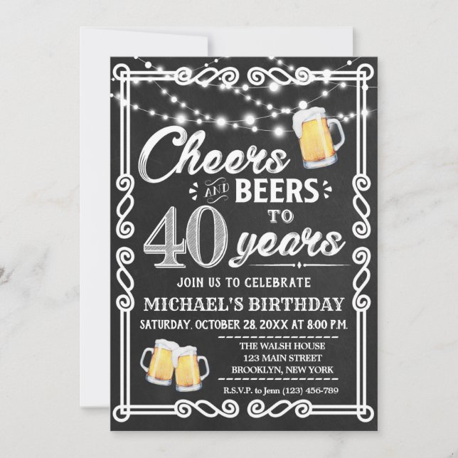 Saludos a 40 años de la invitación a la barbacoa d (Anverso)