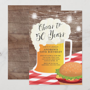 Saludos a 50 años 50 invitaciones por cumpleaños