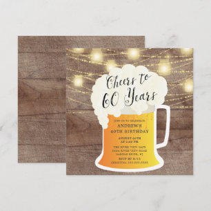 Saludos a 60 años 60 invitaciones por cumpleaños