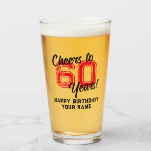 Saludos a 60 años Regalo de cerveza de cumpleaños 