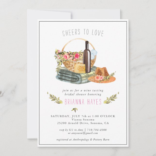 Saludos a amar | Ducha de novias en ayunas (Anverso)