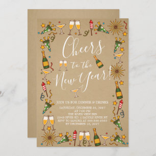 Saludos a la invitación a la fiesta de cócteles de