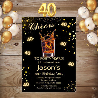 Saludos a la invitación a la fiesta de los 40 cump