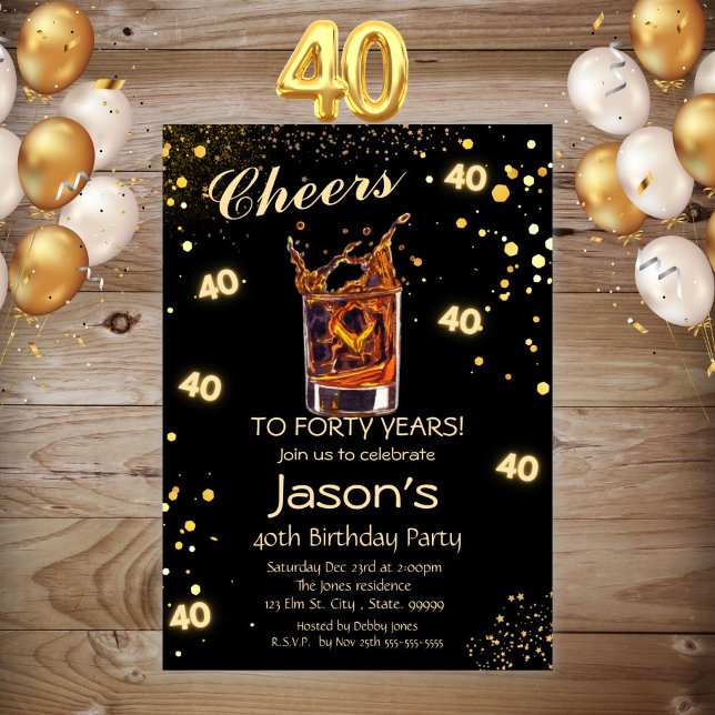 Saludos a la invitación a la fiesta de los 40 cump (Subido por el creador)
